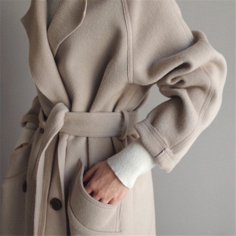 Laurian - Elegant Wool Coat for Women