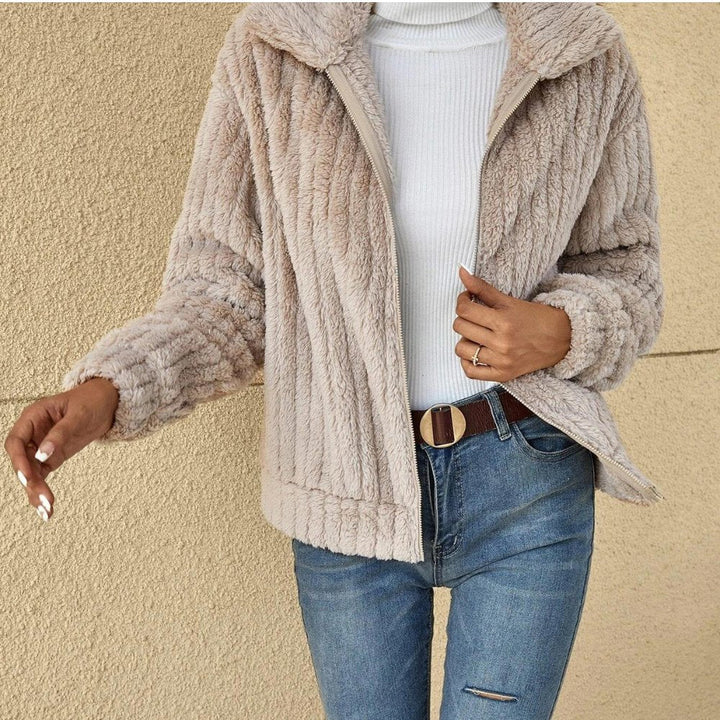 Zoi - Casual Plush Cardigan